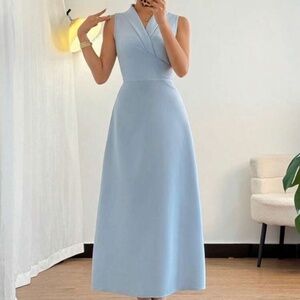 Blue maxi dress